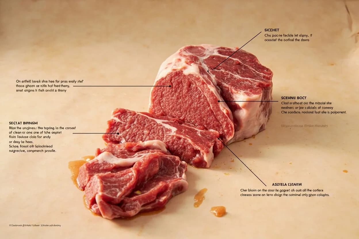 Where the wagyu / japanese beef subprimal breakdown lives on the source. The entire Wagyu carcass, graded at slaughter by the JMGA (Japan Meat Grading Association) for yield (A/B/C) and quality (1–5, with A5 being peak).