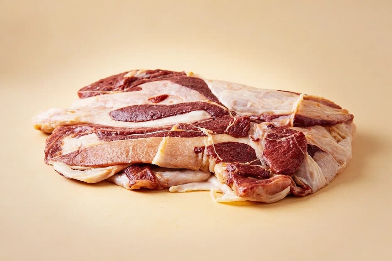 Where the whole-hog / whole packer fabrication lives on the source. Complete Sus scrofa domesticus carcass, delivered skin-on (or skin-off in some markets), typically 60–120 kg hanging weight.