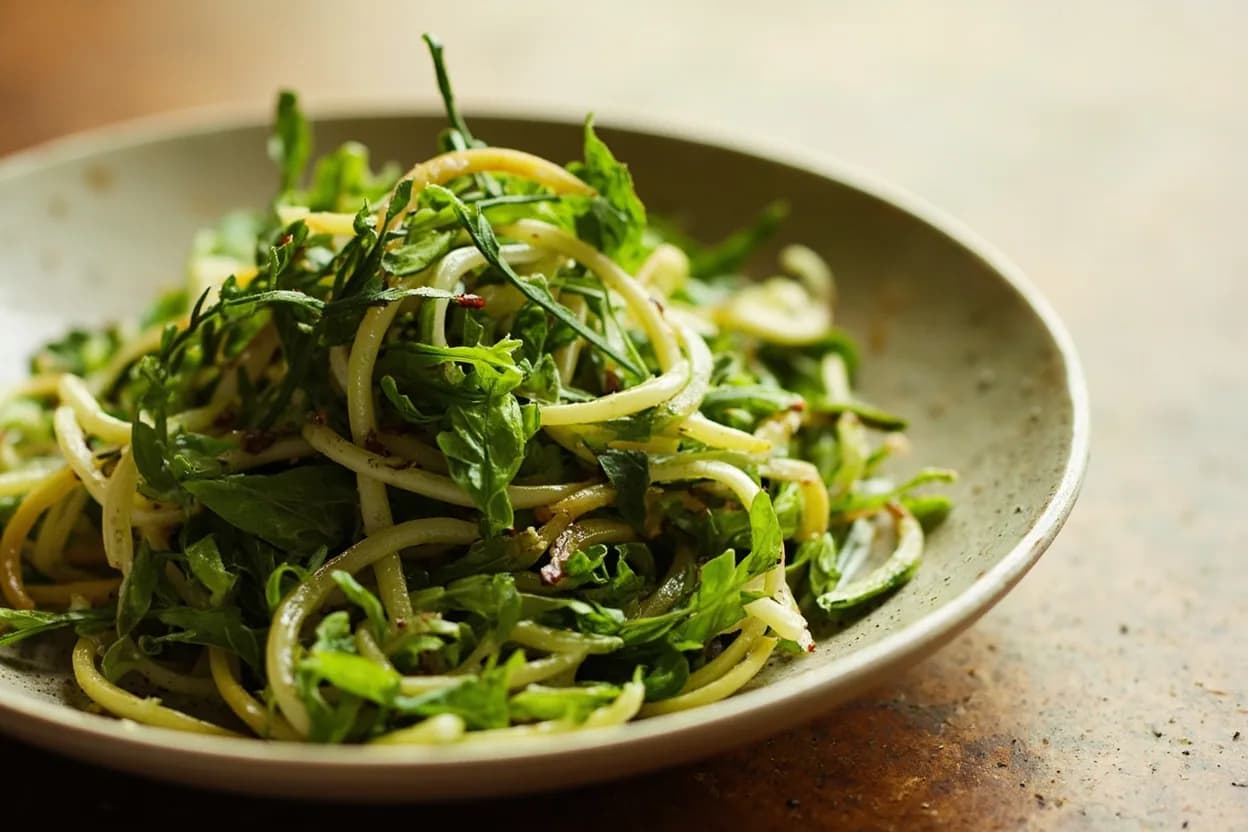 Blanched Vegetable Bright-Green Stage in practice — Salade Niçoise. Blanching water should be seasoned like pasta water — roughly 10 g salt per liter.