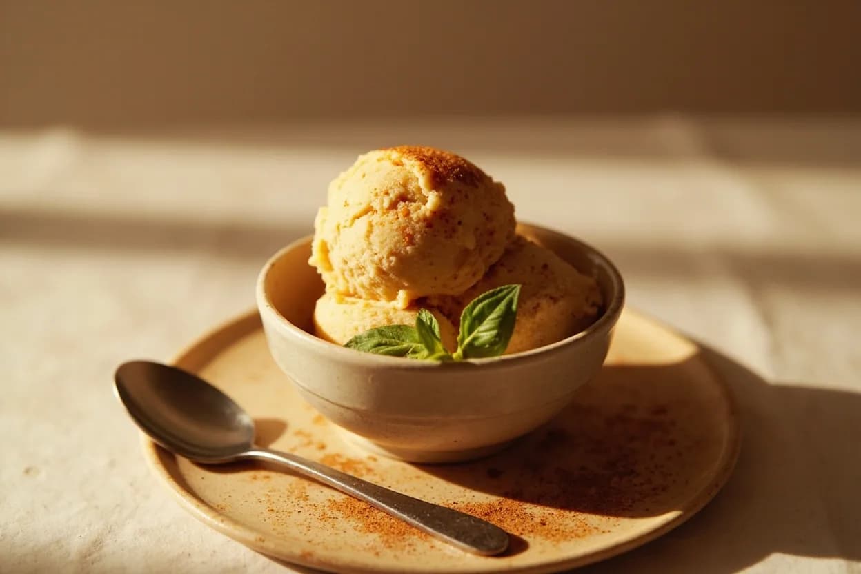 Caramel: Burnt & Bitter Threshold in practice — Burnt caramel ice cream (modernist; small deliberate quantity). A small number of avant-garde chefs deliberately court the low end of the burnt threshold (180–183°C) to create bitter-contrast elements: a tiny amount of near-black caramel stirred into a blonde caramel sauce to add complexity, or a scorc…