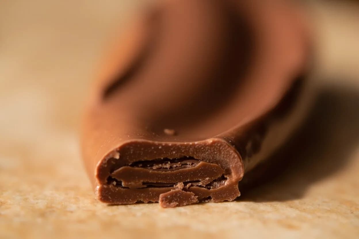 Chocolate Tempering: Milk Chocolate at Melt 45–50°C (113–122°F) → cool 26°C (79°F) → reheat 29–30°C (84–86°F). Milk fat in milk chocolate has a lower melting point than cocoa butter and remains liquid at temperatures where cocoa butter Form V crystals nucleate. Visual cues: At 29–30°C working temperature, milk chocolate flows smoothly off a spatula in a thick, even ribbon, A smear on marble sets glossy and firm in 2–3 minutes, slightly slower than dark chocolate, Properly tempered milk chocolate has a warm, caramel-toned sheen — not dull or grey.