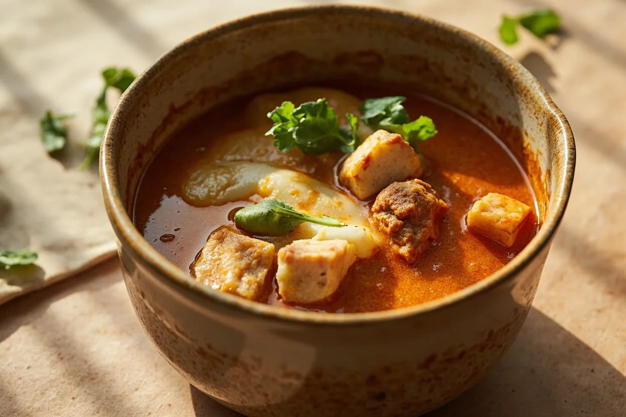 Coconut Milk Split Point in practice — Thai red curry (kaeng phet). In desserts, soups, and drinks (e.