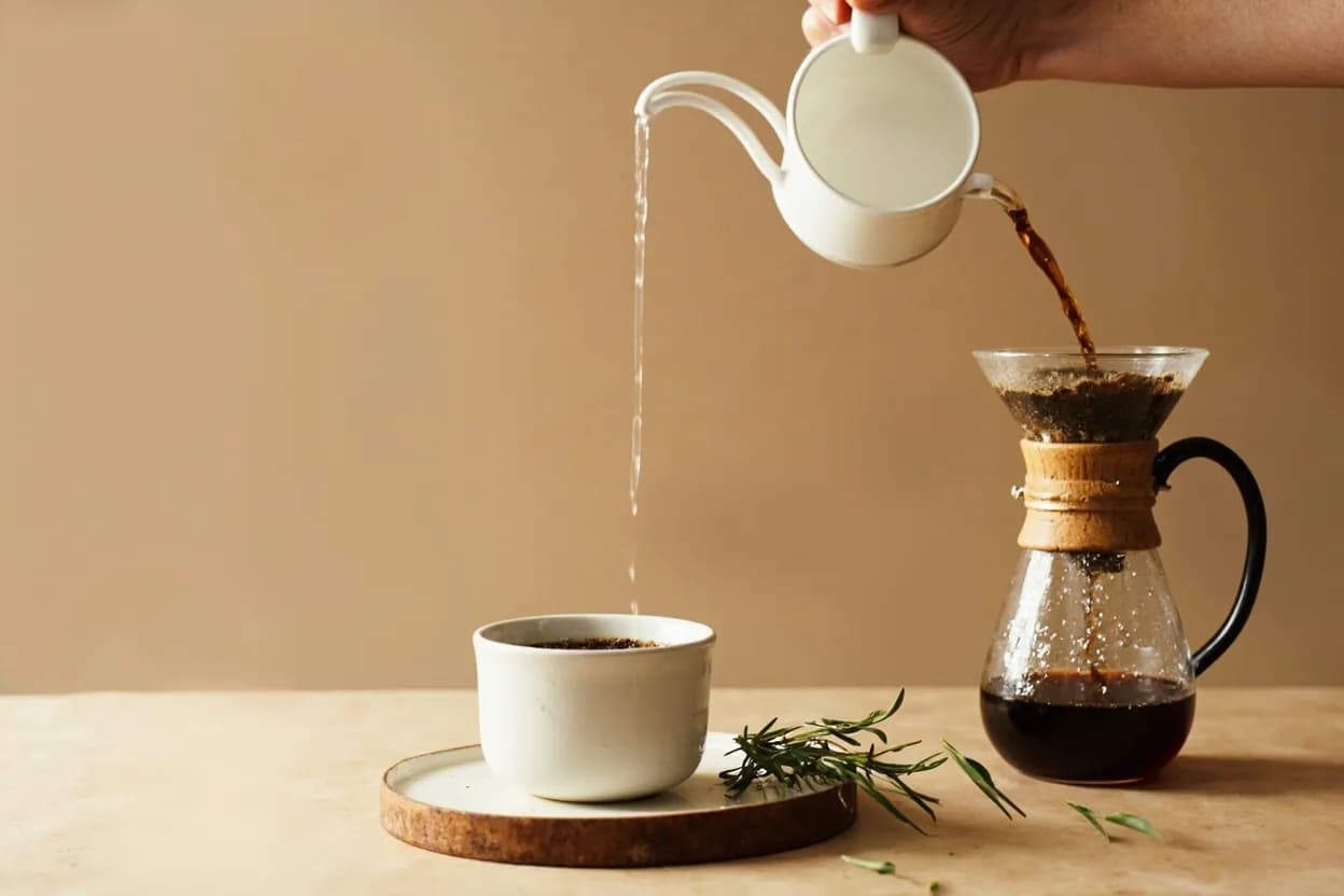 Coffee Brew Temperature Range in practice — Pour-over coffee (Chemex, V60, Kalita Wave). Water boils at lower temperatures at altitude — approximately 95°C at 1,000 m above sea level, 90°C at 3,000 m.