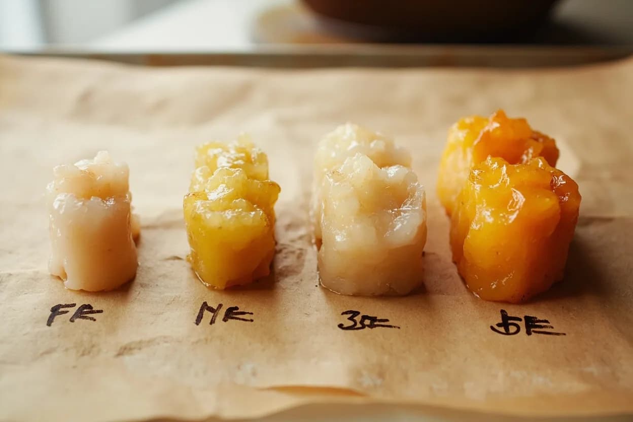 Congee & Juk Starch Breakdown Stage in context — the stages just below and above, side-by-side. Congee (Cantonese: juk; Mandarin: zhōu; Japanese: kayu; Korean: juk) achieves its characteristic texture through an extended simmer — typically 45–90 minutes at a low boil — that carries rice far bey… Target reference Sustained simmer at 95–100°C (203–212°F) for 45–90+ minutes; the transformation is time-dependent more than temperature-dependent.