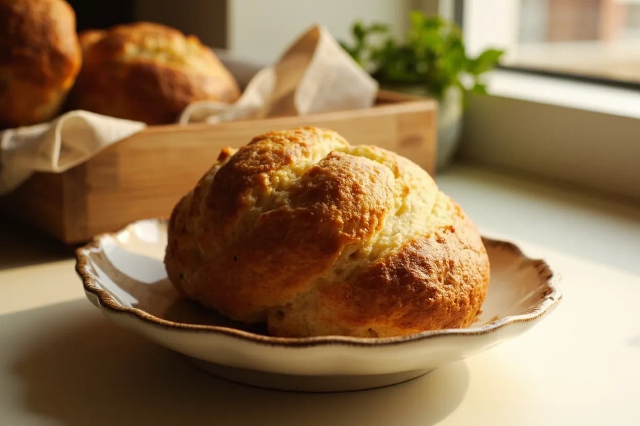 Enriched Bread Internal Temperature in practice — Brioche. In a lean dough, the only barriers to starch gelatinization are the gluten network and water availability.