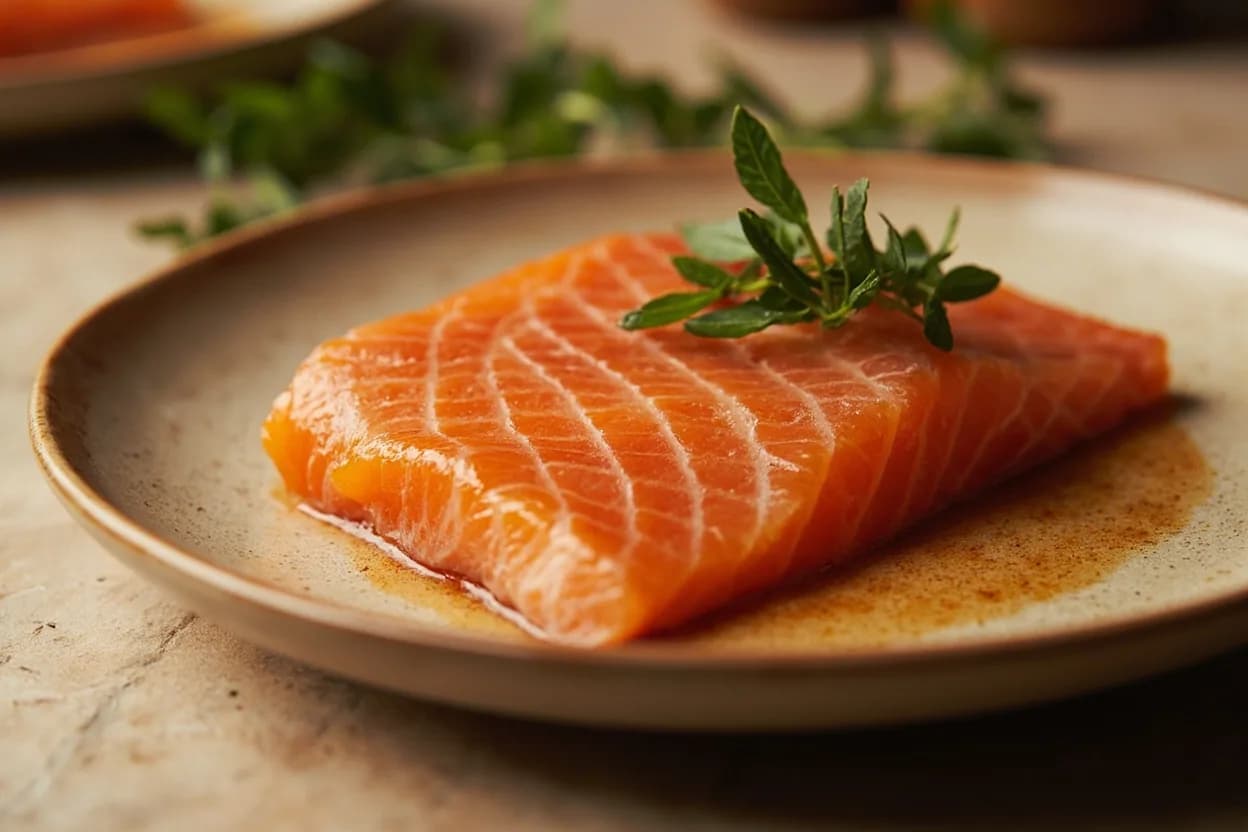 Hot-Smoked Fish Finished Internal Temperature in practice — Hot-smoked salmon fillet. The difference between pulling hot-smoked salmon at 63°C versus 71°C is significant: at 63°C the fish is moist, yielding, and suitable for immediate consumption (refrigerate and use within days).