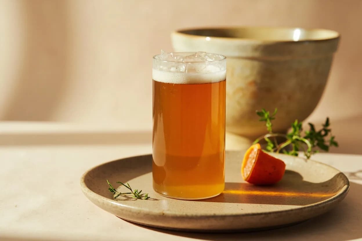 Kombucha First Fermentation Target pH in practice — Plain kombucha (F1 bottled direct). If F1 ends too acidic (below pH 2.