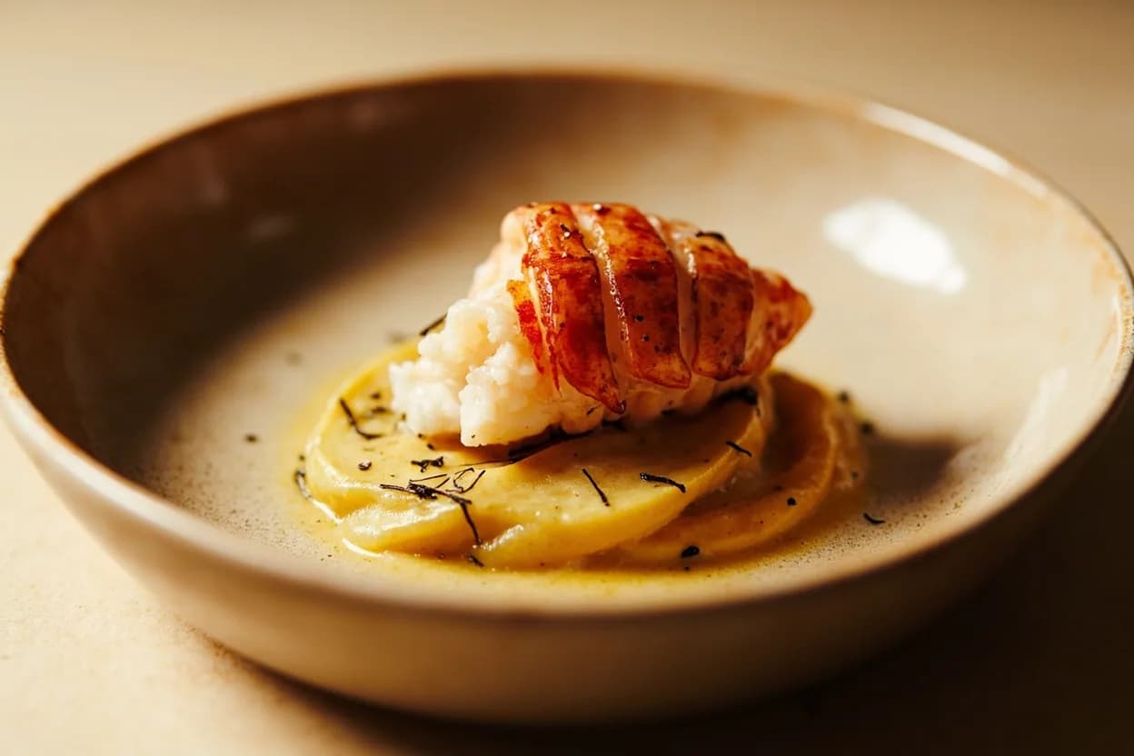 Lobster Tail: Curl & Internal Temperature in practice — Lobster thermidor. The curl is a reliable signal that heat has reached the muscle, but it is driven by differential contraction between ventral and dorsal muscle groups — meaning a tail can curl on the outside while still having a raw center if heat was appl…
