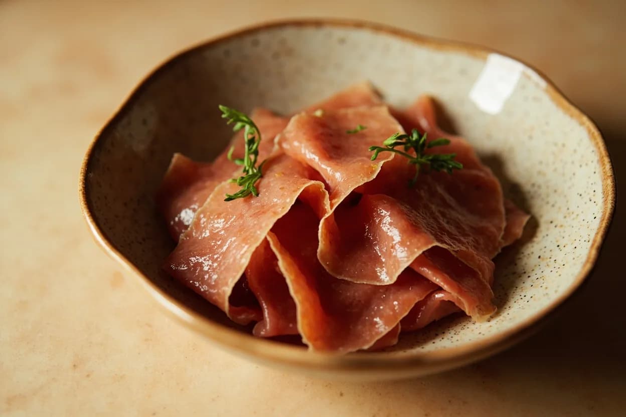 Mortadella Emulsion Cook Temperature in practice — Mortadella di Bologna IGP. Mortadella is usually cooked in a 75–80°C water bath or steam oven — never a roasting oven.