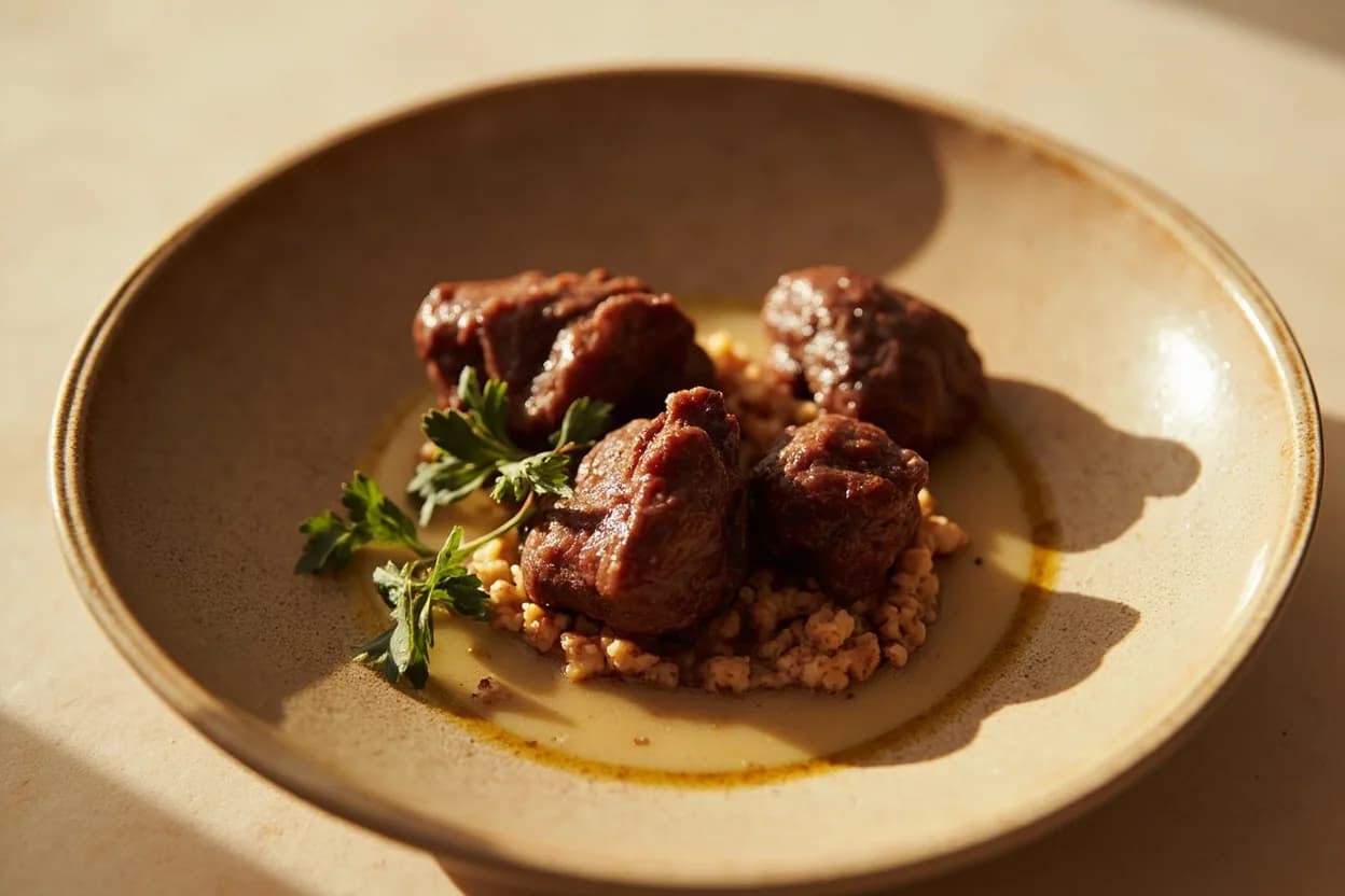 Offal Safe Cooking Temperatures in practice — Devilled kidneys. Many classic recipes — French chicken liver mousse, Scottish haggis filling, Venetian fegato alla veneziana — are intentionally served with a pink or just-set centre for optimal texture and flavour.