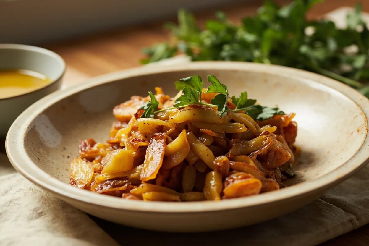 Oil Smoke Points Reference in practice — High-heat stir-fries (refined peanut or rice bran oil). Smoke point is primarily determined by free fatty acid (FFA) concentration, not fat saturation.