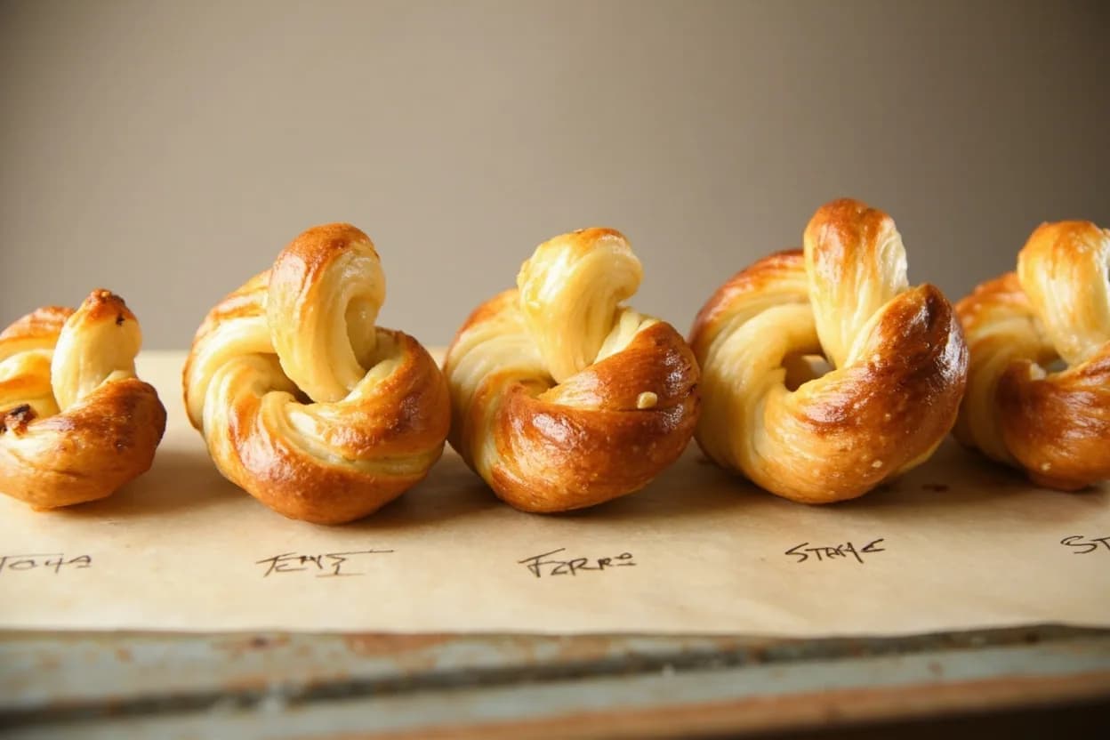 Oven Spring Completion in context — the stages just below and above, side-by-side. Oven spring is the dramatic surge of volume that occurs immediately after shaped dough enters a hot oven. Target reference range.