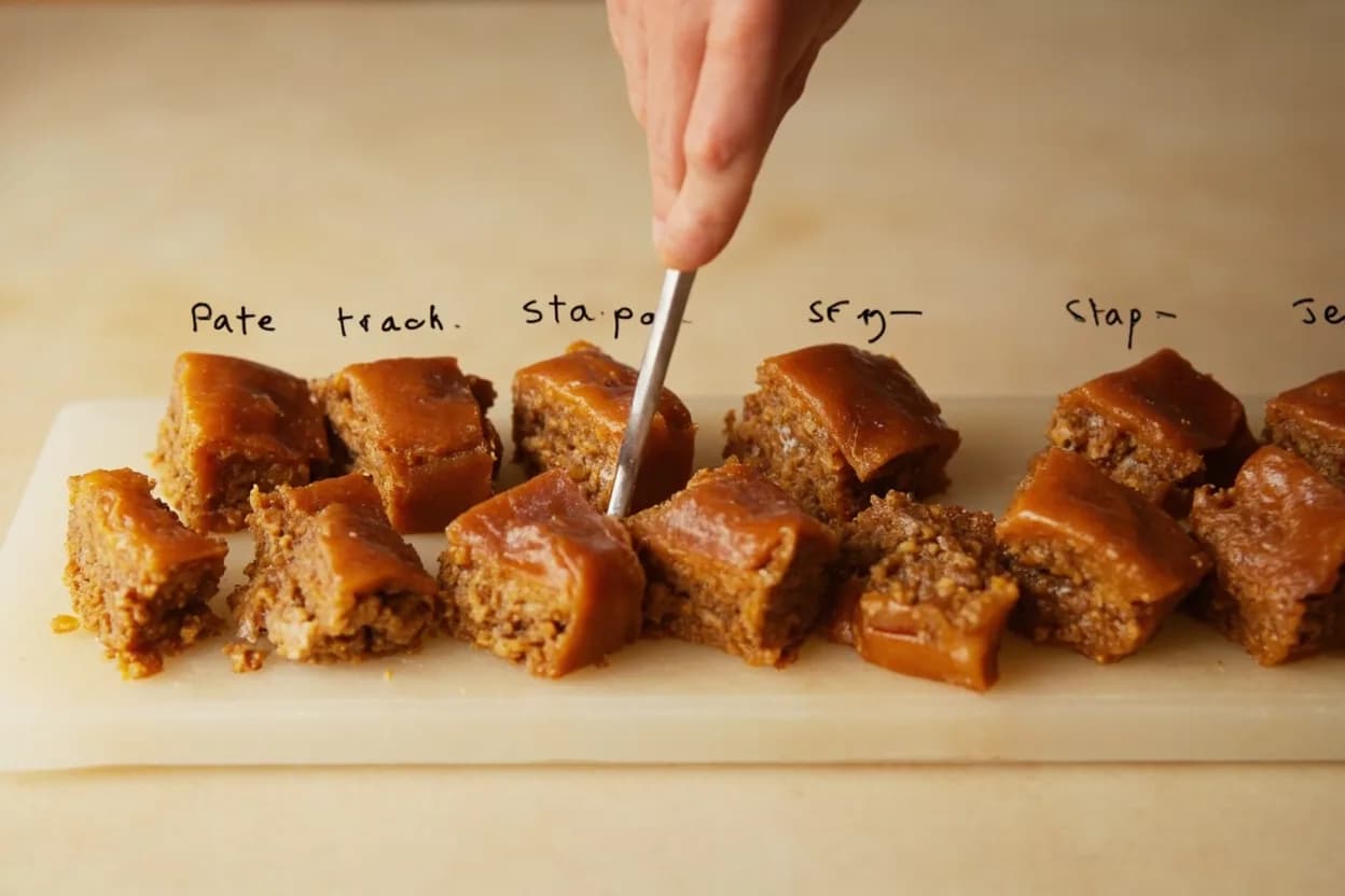 Pâté & Terrine Internal Set Temperature in context — the stages just below and above, side-by-side. Pâtés and terrines are forcemeat preparations — blends of ground or pureed meat, fat, aromatics, and often liver or cream — baked in a water bath (bain-marie) at a low oven temperature (150–165°C). Target reference 68–72°C (155–162°F) internal.