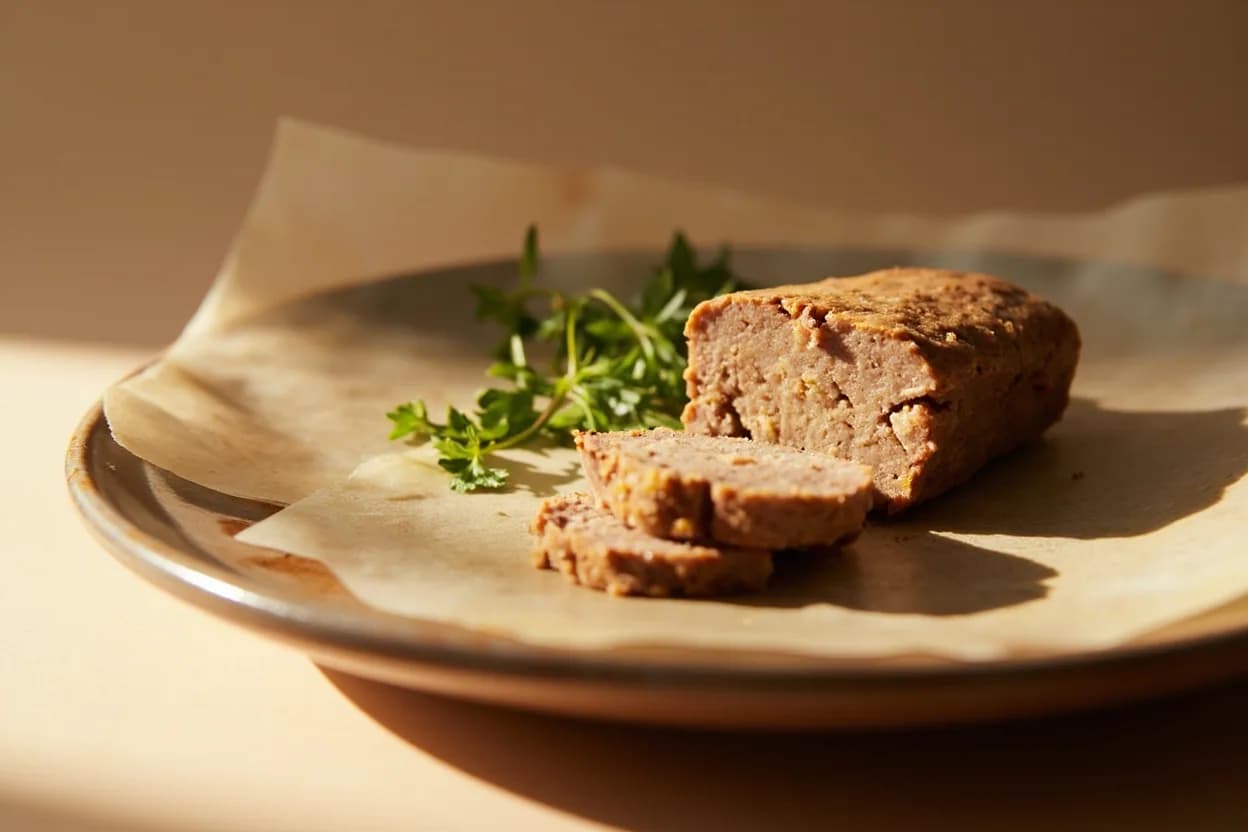 Pâté & Terrine Internal Set Temperature in practice — Pâté de campagne. Baking a terrine in a water bath caps the maximum temperature the surrounding medium can reach at 100°C — far lower than oven air.