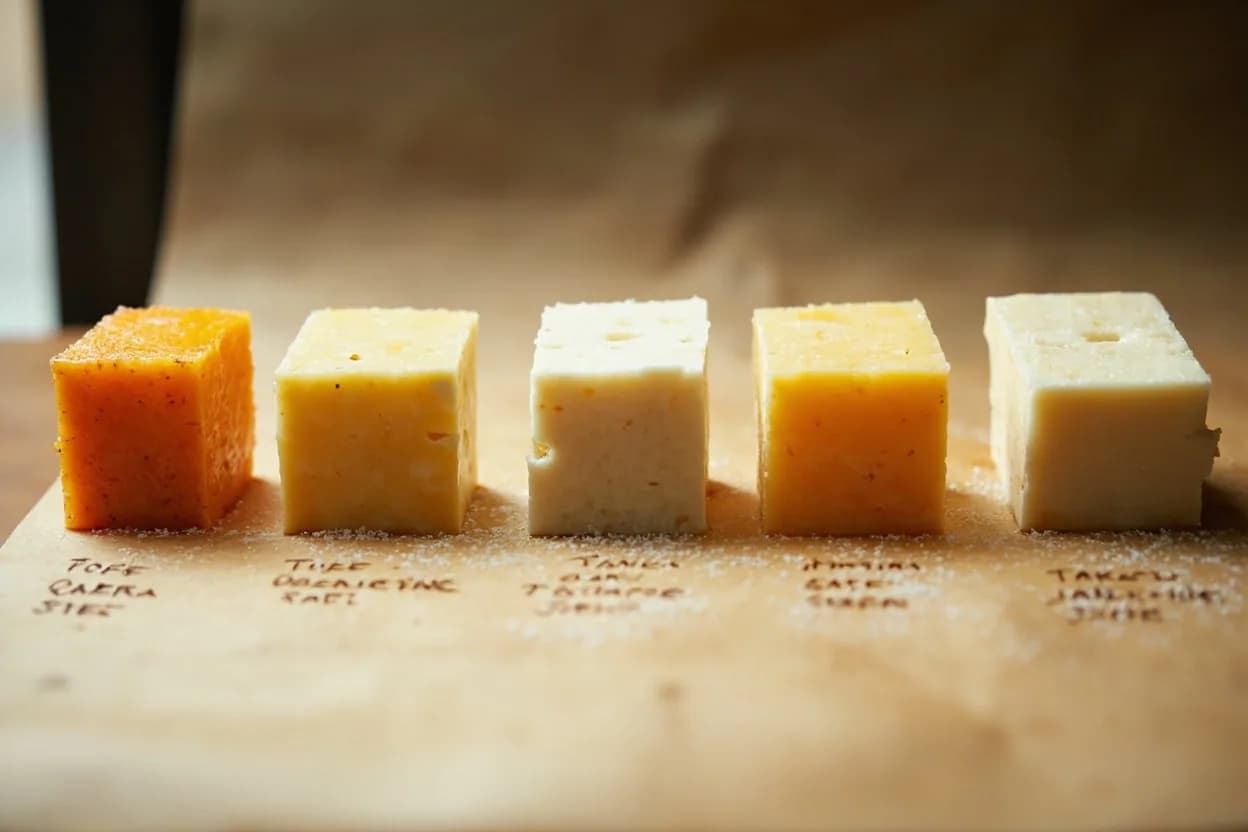 Tofu Coagulation & Setting Temperature in context — the stages just below and above, side-by-side. Tofu is made by heating soy milk to near boiling, then adding a coagulant — traditionally nigari (bittern; mostly magnesium chloride) in Japan and Korea, or gypsum (calcium sulfate) in Chinese and So… Target reference 70–80°C (158–176°F) for coagulant addition; soy milk heated to 95–98°C before cooling to this range.