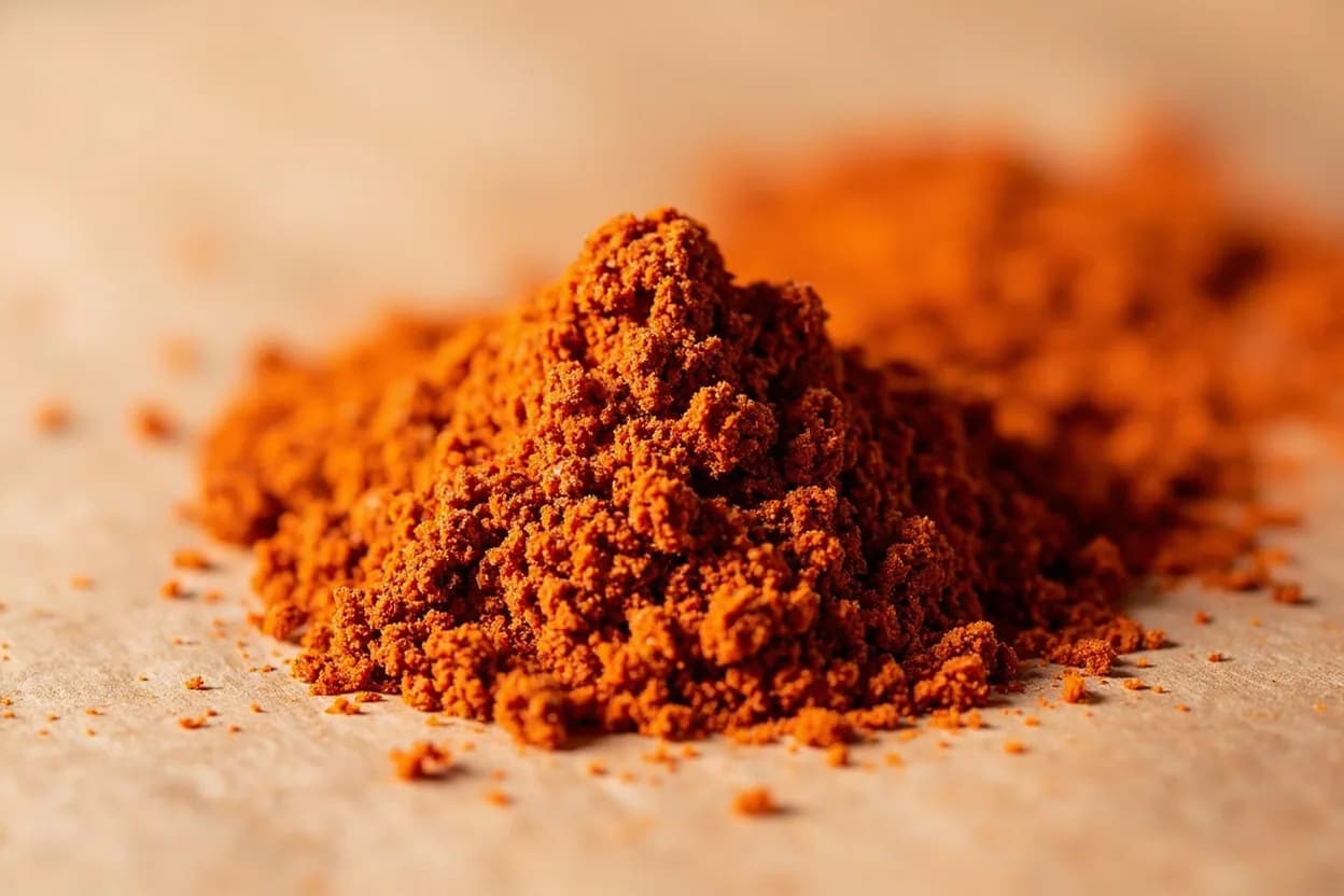 Achiote (Annatto) in its natural form. Achiote comes from the seeds of Bixa orellana, a tropical shrub native to the Americas. Tasting profile: earthy, mild pepper warmth, subtle floral note (faintly saffron-like), mild nuttiness from seed paste, slightly woody undertone.