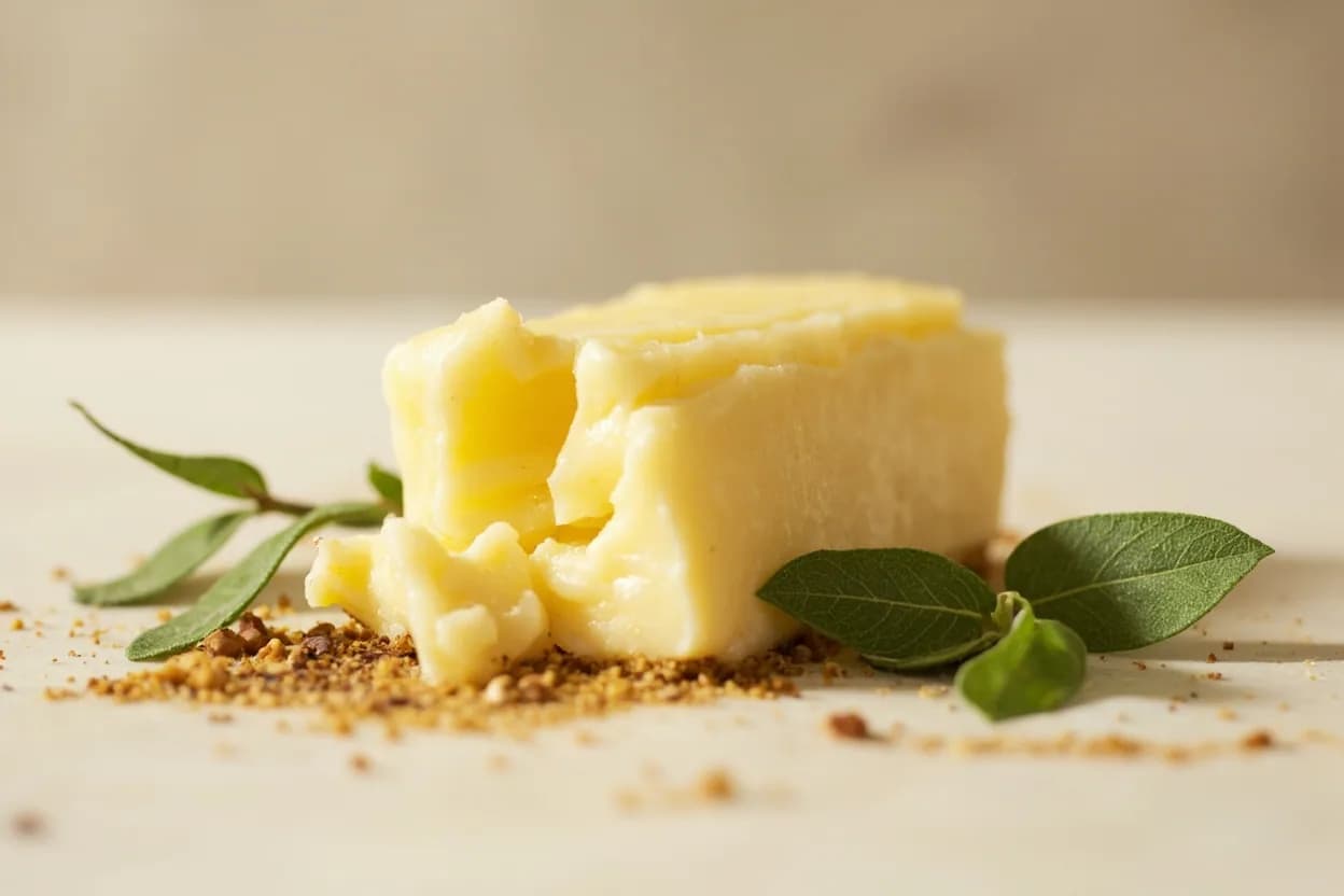 Browned Butter paired with Sage leaves (Italian) — the canonical affinity made visible. Sage fried in beurre noisette is Italy's canonical pasta sauce — the butter's nuttiness and the herb's camphor-piney character lock together in a way neither achieves alone.