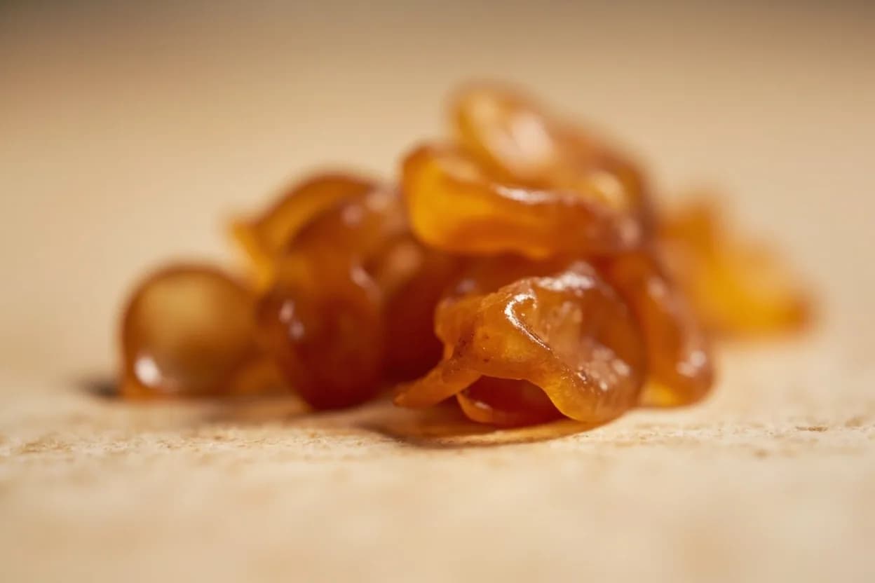 Caramel in its natural form. Caramel is the product of heating sucrose (or glucose/fructose mixtures) to 160–180°C, triggering pyrolysis and Maillard-adjacent browning reactions that generate over 800 flavor compounds including … Tasting profile: burnt sugar, butter (diacetyl), toasty maltol, bitter dark fruit.