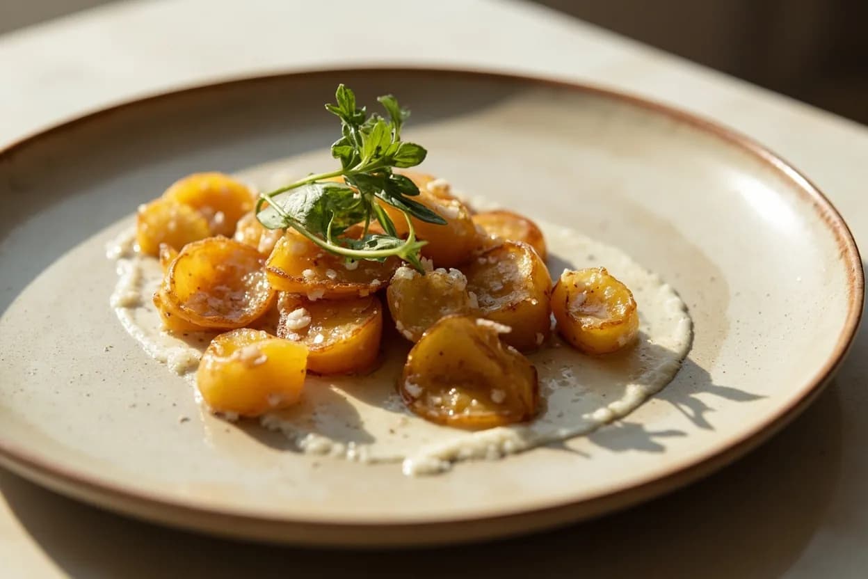 Fleur de Sel in its element — Beurre salé breton. Adventurous crossover: Ripe stone fruit (peach, nectarine, apricot) — A tiny pinch of fleur de sel over sliced ripe peaches — a technique common in Spanish and Italian fruit preparations — suppresses the bitterness of the skin, amplifies natural sweetness through contrast, and adds an une….