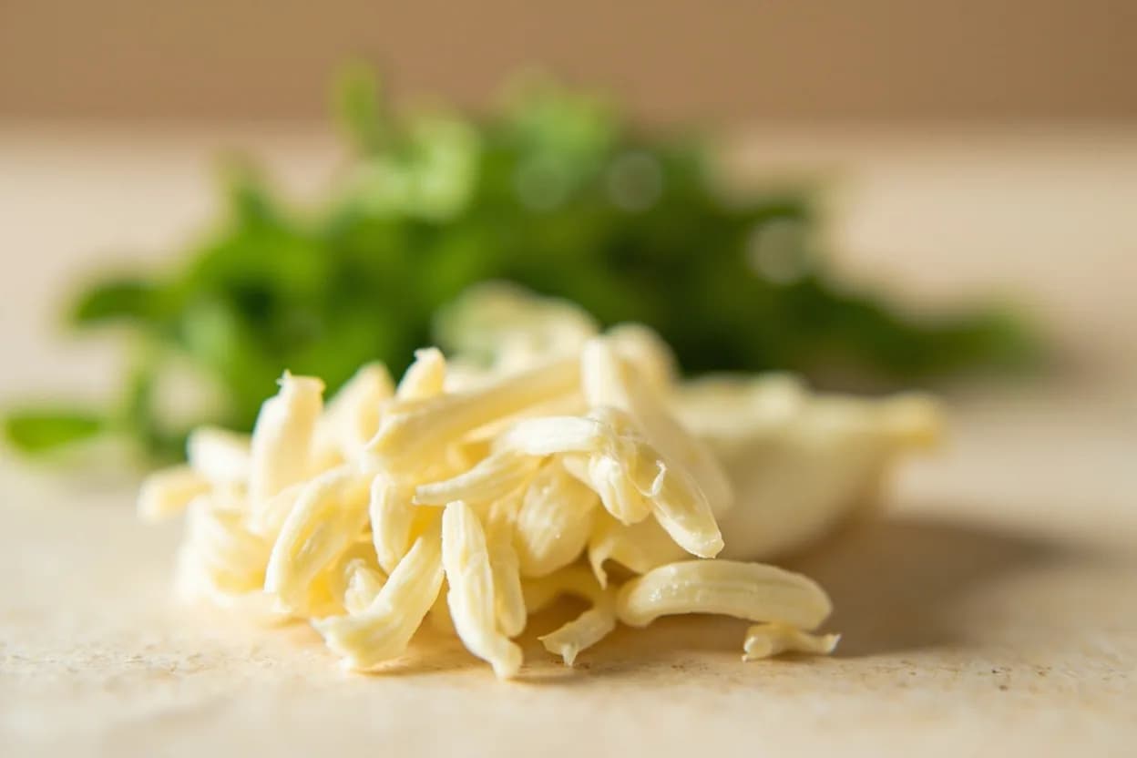 Horseradish in its natural form. Horseradish is a hardy Brassicaceae root whose cells, when grated or crushed, release sinigrin—a glucosinolate that hydrolyzes into allyl isothiocyanate, the volatile compound responsible for its sha… Tasting profile: allyl isothiocyanate (sharp, nasal heat), sinigrin (mustard-family bitterness), glucosinolate earthiness, clean, green vegetal undertone.