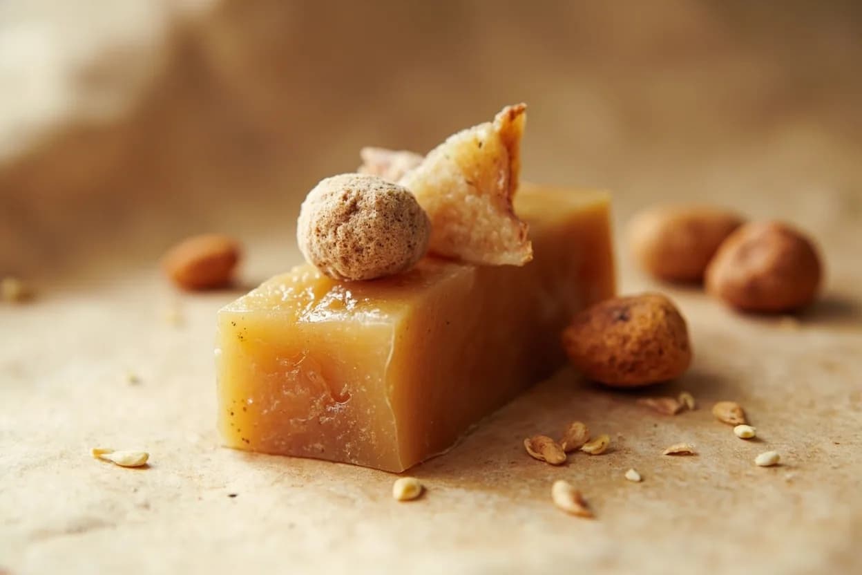 Jaggery paired with Tamarind (South Indian, North Indian) — the canonical affinity made visible. The definitive South Indian and North Indian sweet-sour axis: jaggery's deep molasses sweetness and tamarind's fruity tartness create the iconic imli-gur combination found in chaat chutneys, date-tamarind sauce, and sam…