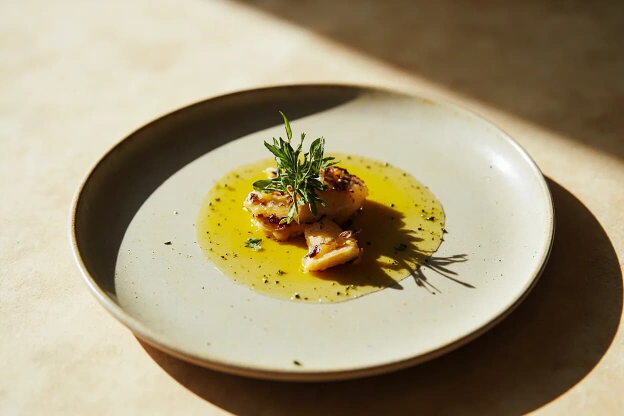 Leche de Tigre in its element — Ceviche clásico peruano. Adventurous crossover: Oysters — A spoonful of leche de tigre over a freshly shucked oyster is a Nikkei bar concept: the oyster's brine adds a new mineral register while the acid brightens the ocean character rather than masking it..