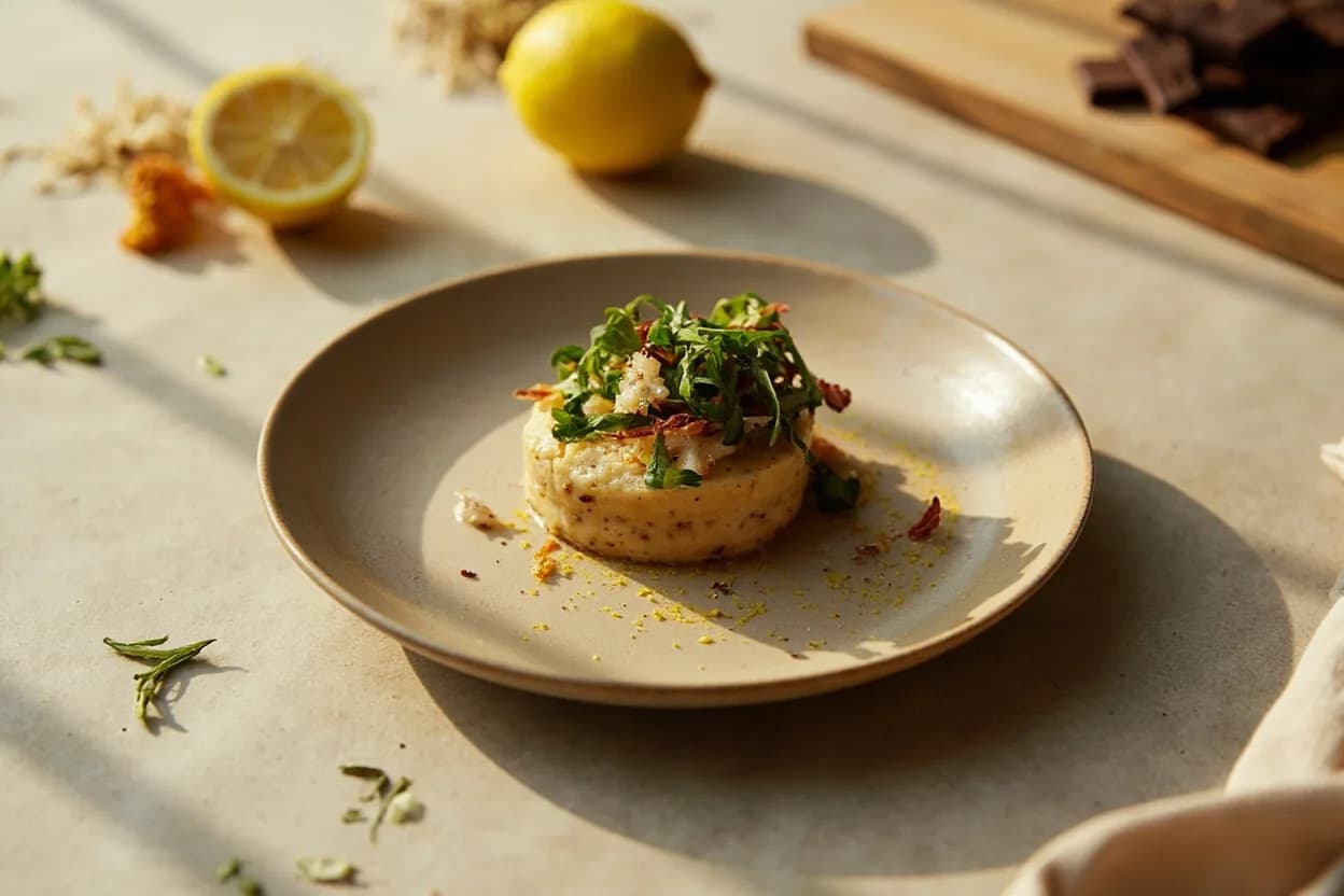 Lemon Zest in its element — Spaghetti al limone. Adventurous crossover: Dark chocolate (70%+) — Lemon zest grated into dark chocolate truffle ganache or folded into a brownie batter introduces a floral brightness that resolves the bitterness of high-cocoa chocolate without adding sweetness..