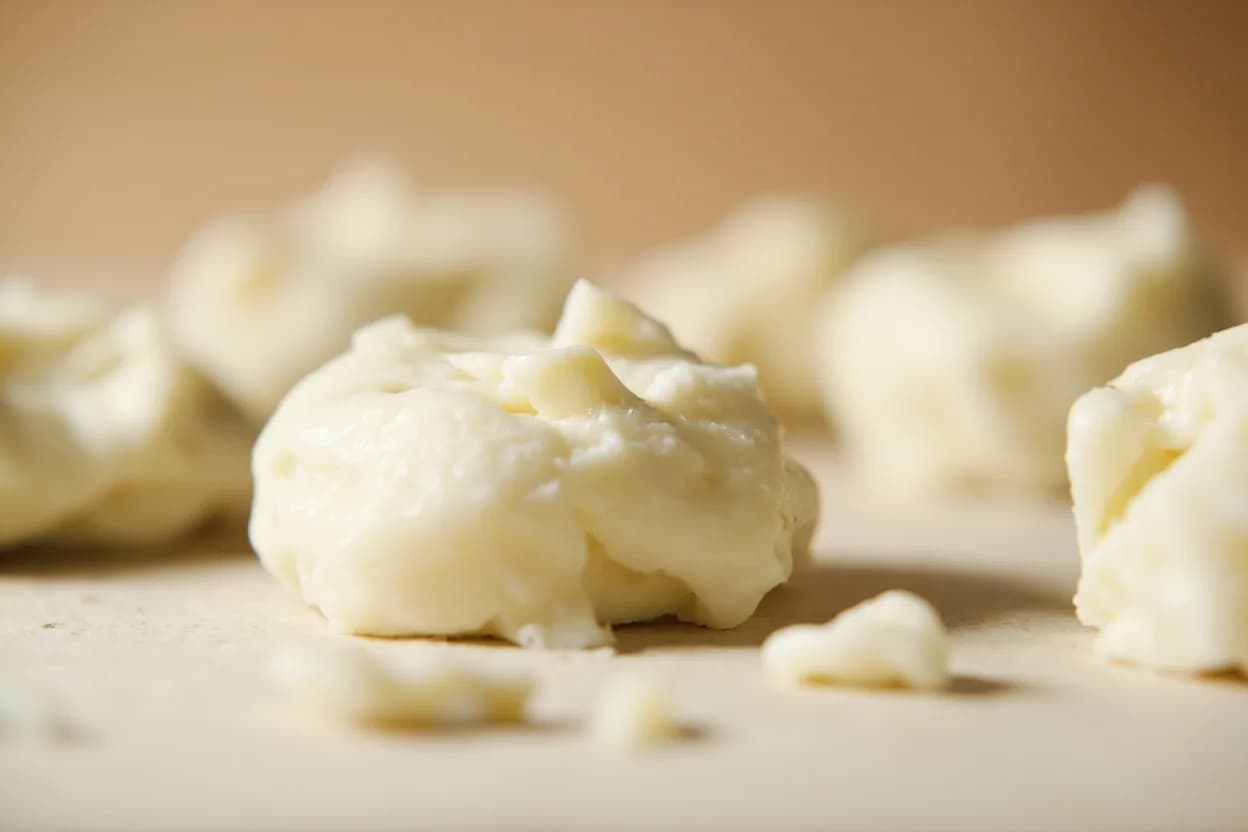 Mozzarella di Bufala in its natural form. Mozzarella di Bufala Campana DOP is a pasta filata (stretched-curd) cheese made from the full-fat milk of Italian Mediterranean buffalo in the Campania and Lazio regions of southern Italy. Tasting profile: clean, rich cream and fresh milk, mild lactic tang and whey acidity, slight grassy, barnyard note from buffalo milk, buttery interior with a thin, resilient elastic skin.