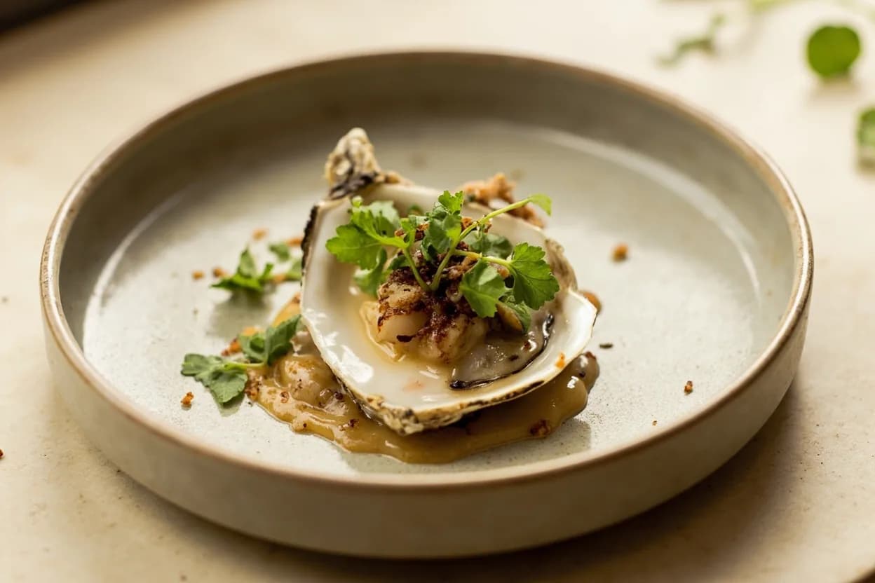 Sake in its element — Teriyaki chicken. Adventurous crossover: Oysters (raw with sake mignonette) — Replace wine vinegar with sake and a splash of rice vinegar for a mignonette that amplifies the oyster's brine rather than competing with it..