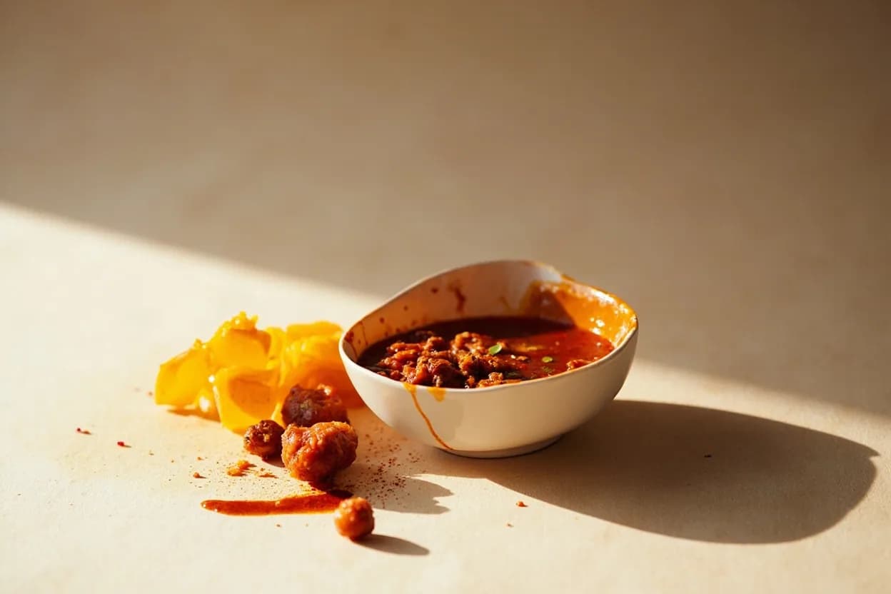 Sherry Vinegar paired with Gazpacho (Andalusian Spanish) — the canonical affinity made visible. Sherry vinegar is the canonical acid in classic Andalusian gazpacho — its oxidative depth integrates with tomato, olive oil, and garlic in a way no other vinegar replicates