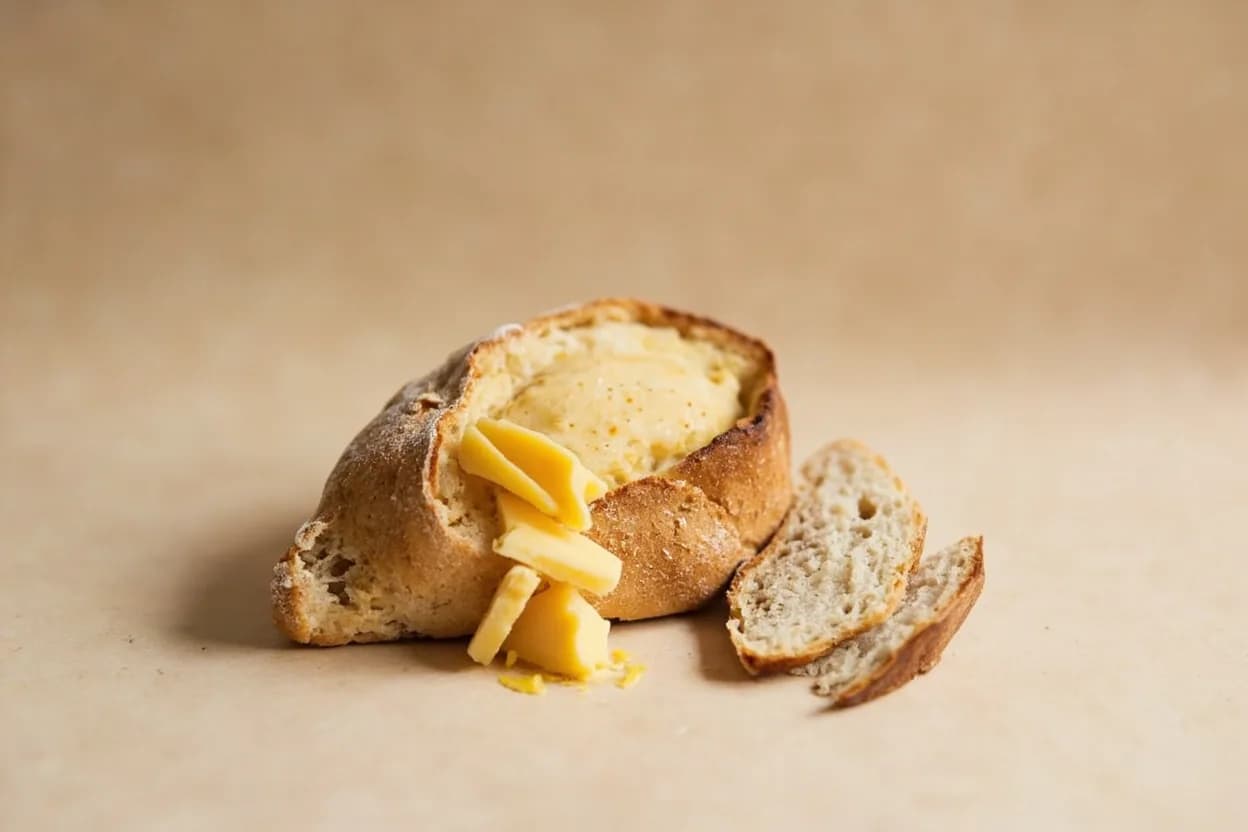 Sourdough Discard paired with Buttermilk (American diner / breakfast) — the canonical affinity made visible. Adding sourdough discard alongside buttermilk in pancakes or waffles doubles the lactic dairy tang and bacterial tenderness; together they produce an exceptionally soft, flavorful crumb.