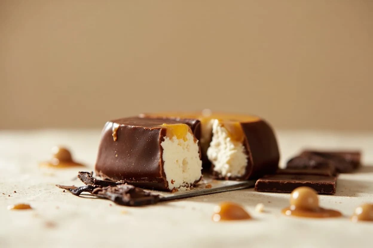 Vanilla Bean paired with Dark chocolate (French patisserie) — the canonical affinity made visible. Vanilla's floral sweetness rounds bitter cocoa solids, a pairing enshrined in every classic ganache and molten cake.