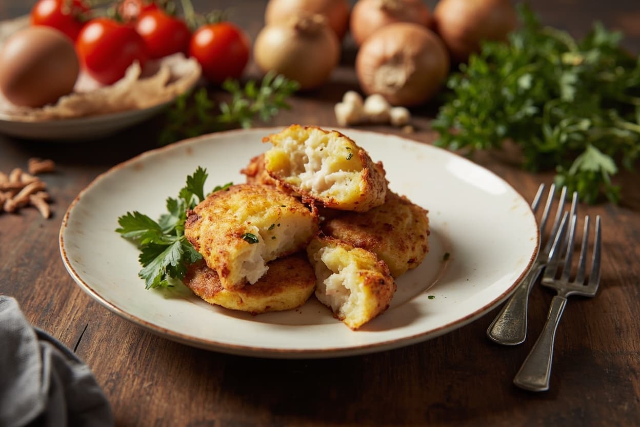 Bacalhau Cod and Potato Fritters