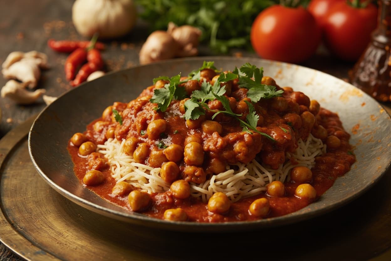 Chana Masala in Tangy Tomato Gravy