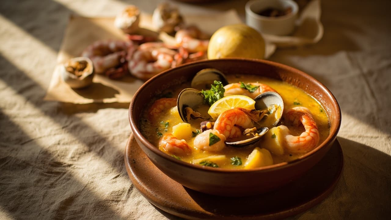 Gambes i Cloïsses Suquet amb Patata