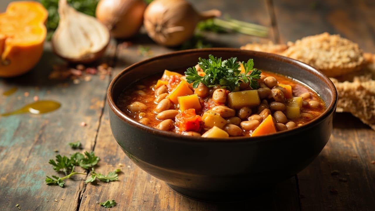 Pinto Bean and Butternut Squash Stew