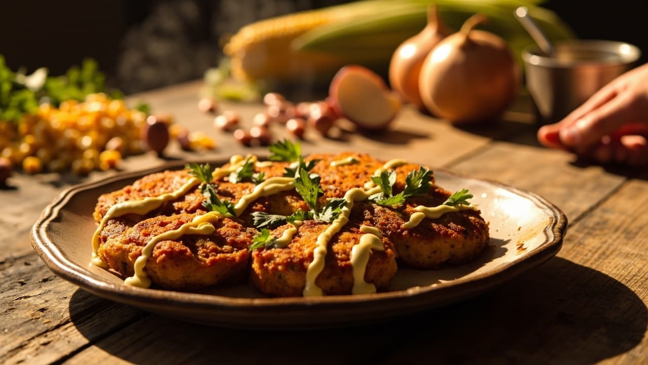 Smoky Corn and Pinto-Bean Fritters with Smoked-Paprika Aioli