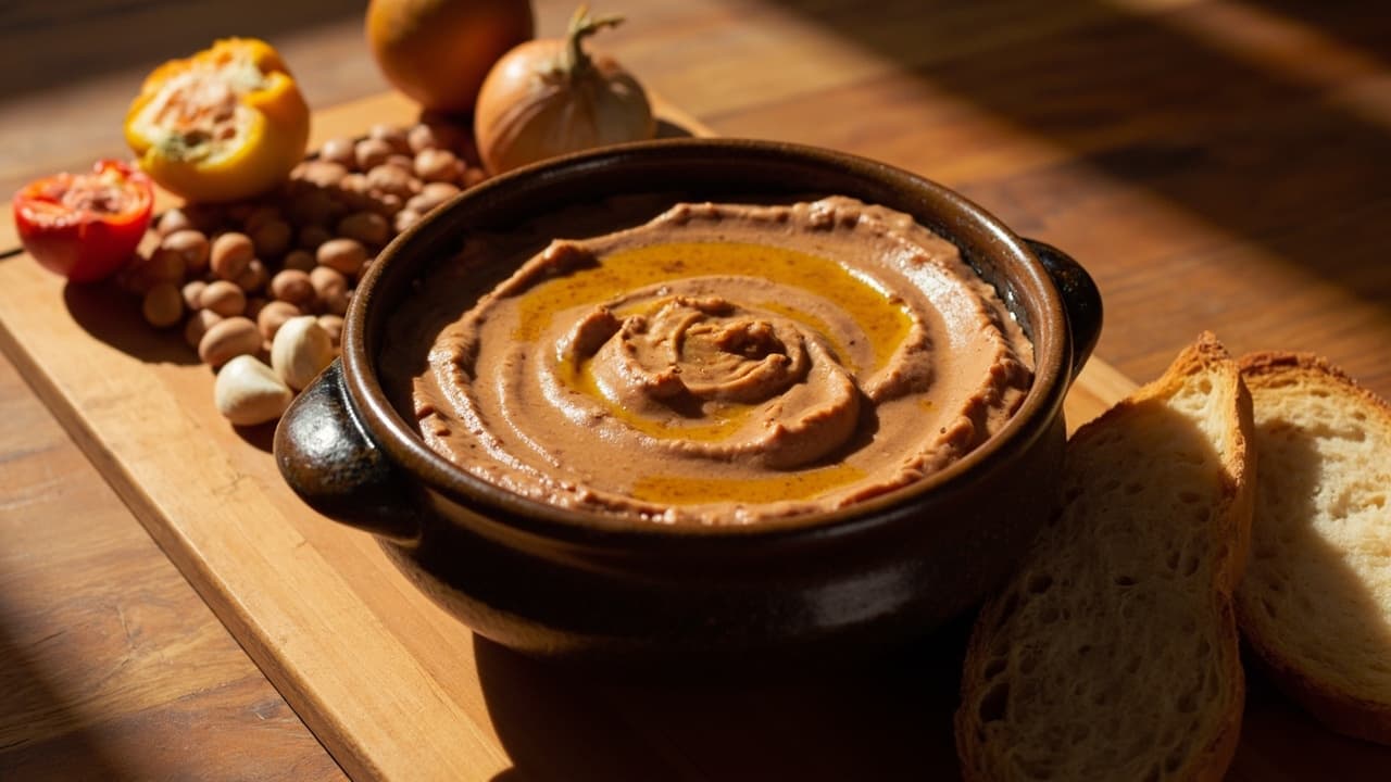 Smoky Pinto Bean Dip with Sofrito and Cumin
