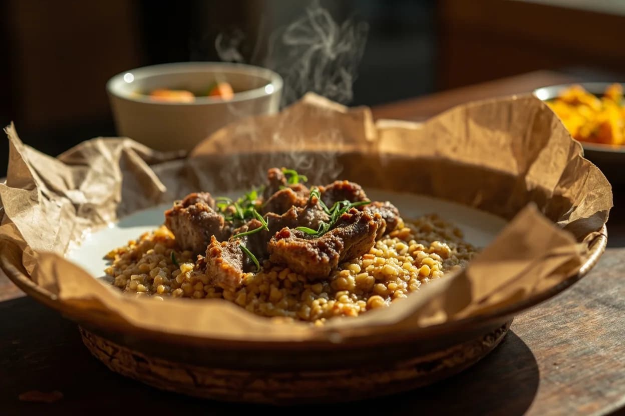 Harisa (Iraqi wheat-meat porridge)