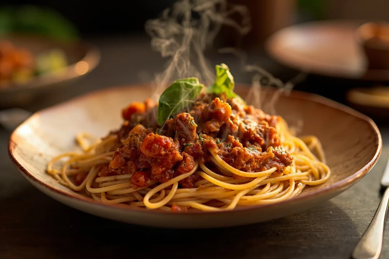 Pasta al Sugo (Eritrean-style)