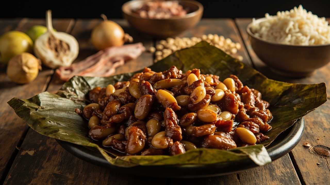 Adobo White Beans (Kamayan Style)