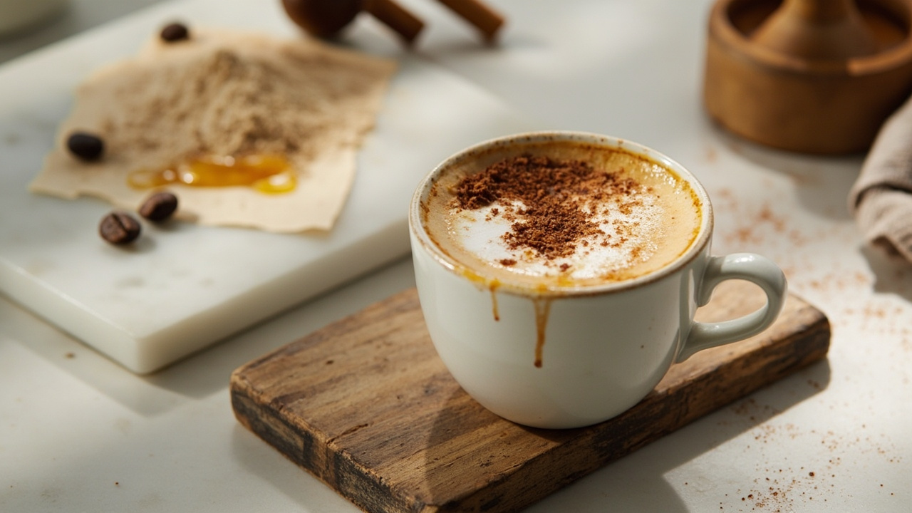 Almond Flour Honey Espresso Latte