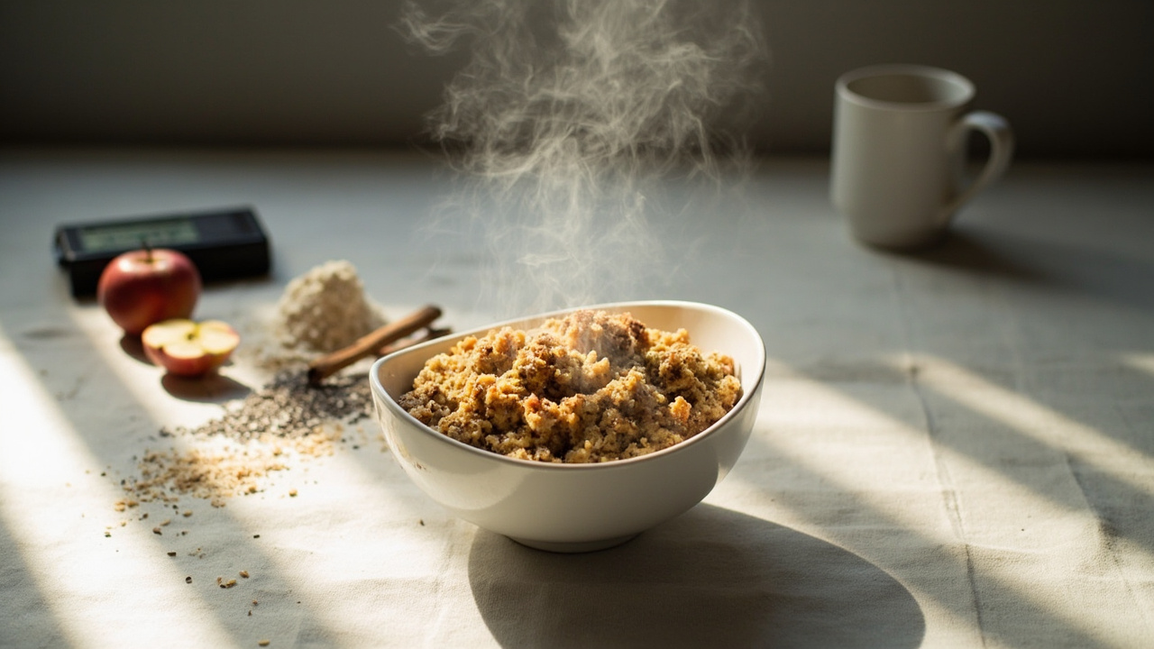 Apple Chia Crumble with Almond Flour