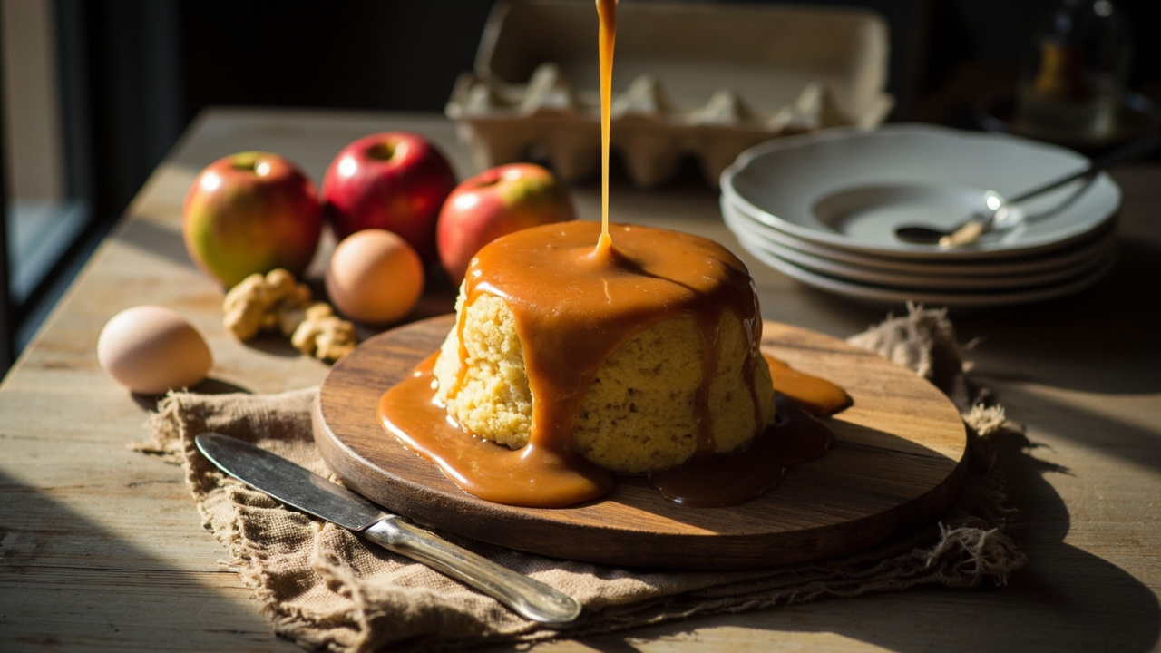Apple & Ginger Steamed Pudding