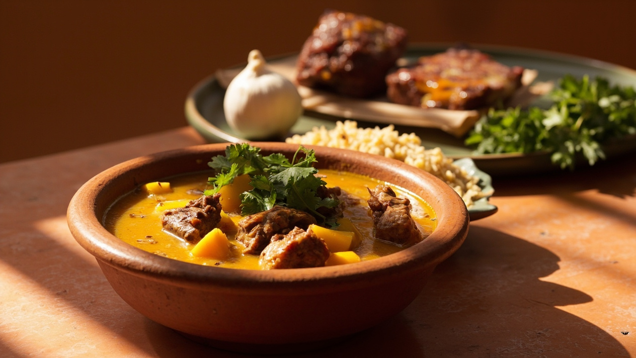 Apricot and Lamb Tagine with Spiced Broth