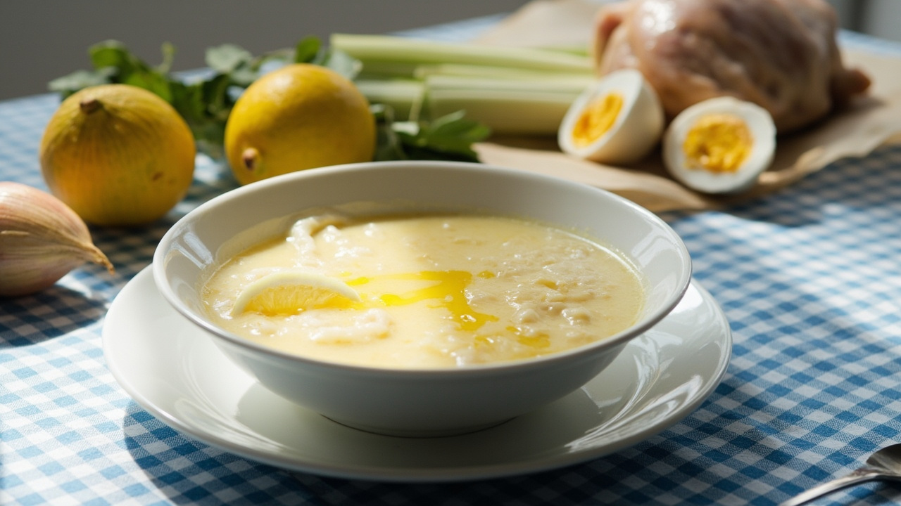 Avgolemono Chicken and Rice Soup