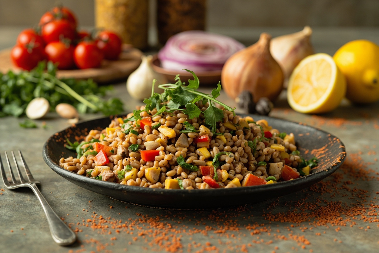 Azifa Cold Lentil Mustard Salad