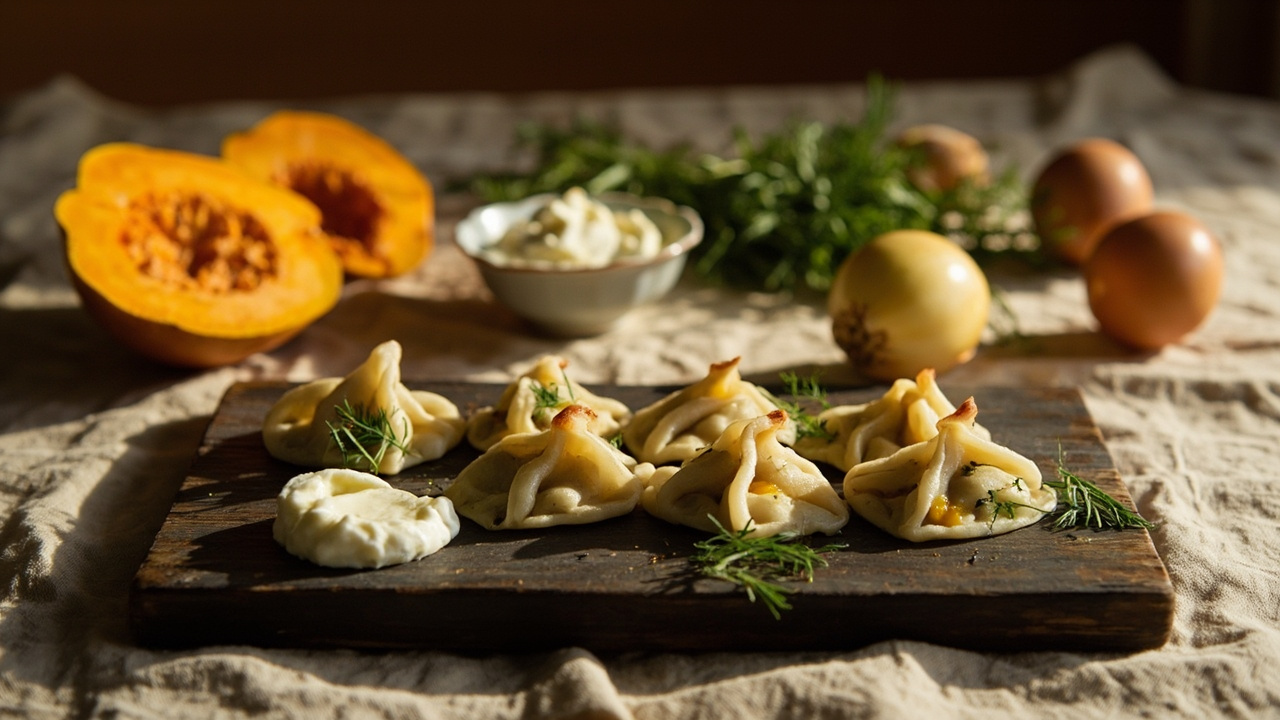 Babcia's Mini Pierogi with Butternut Squash and Smoked Paprika