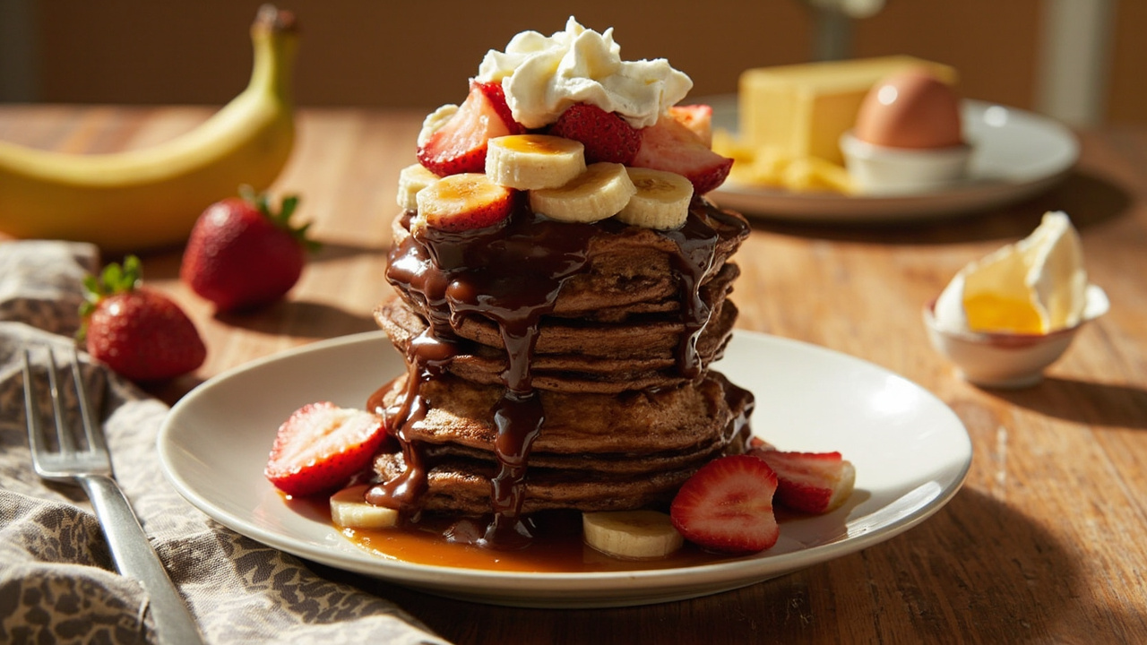 Banana Chocolate Caramel Tower