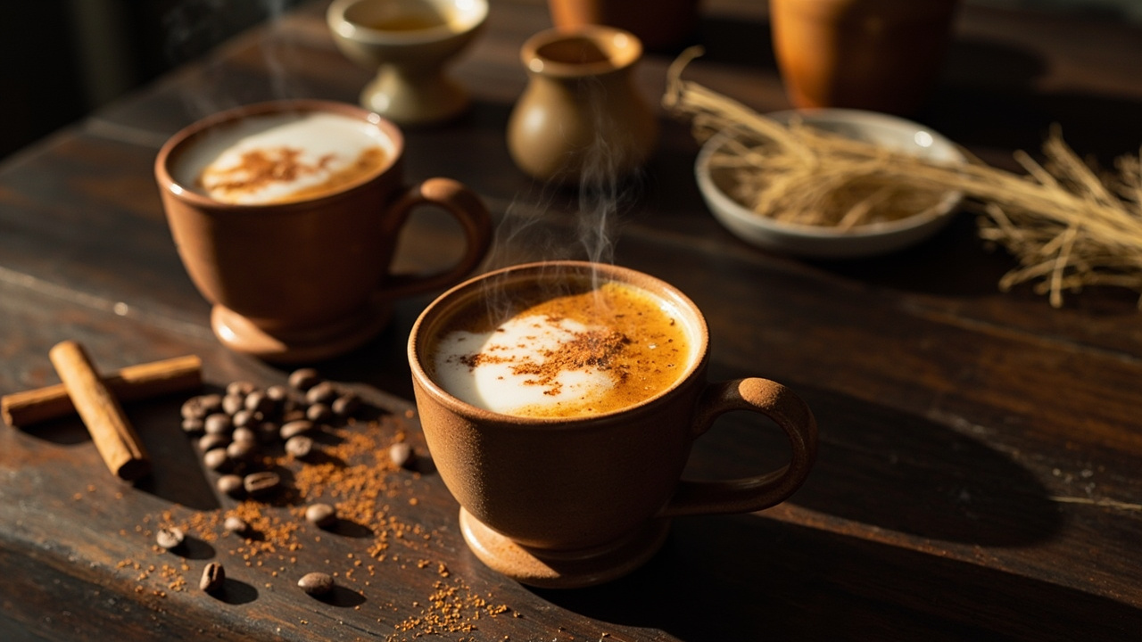 Baraka Honey Jebena Latte with Fennel and Cinnamon